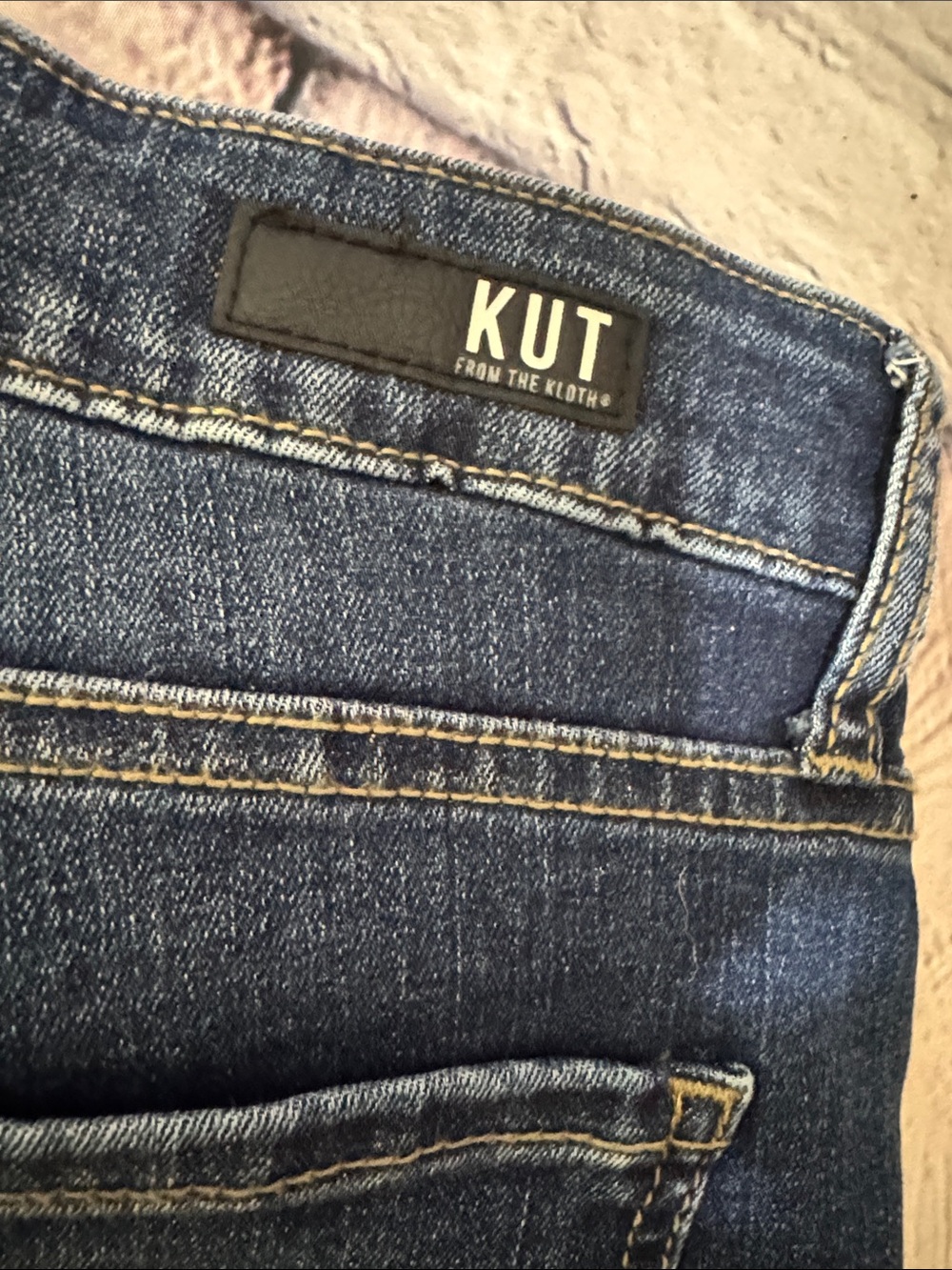 Kut from the Kloth KelseyHigh Rise Ankle Flare with Frayed Hem Jeans - Picture 2 of 15